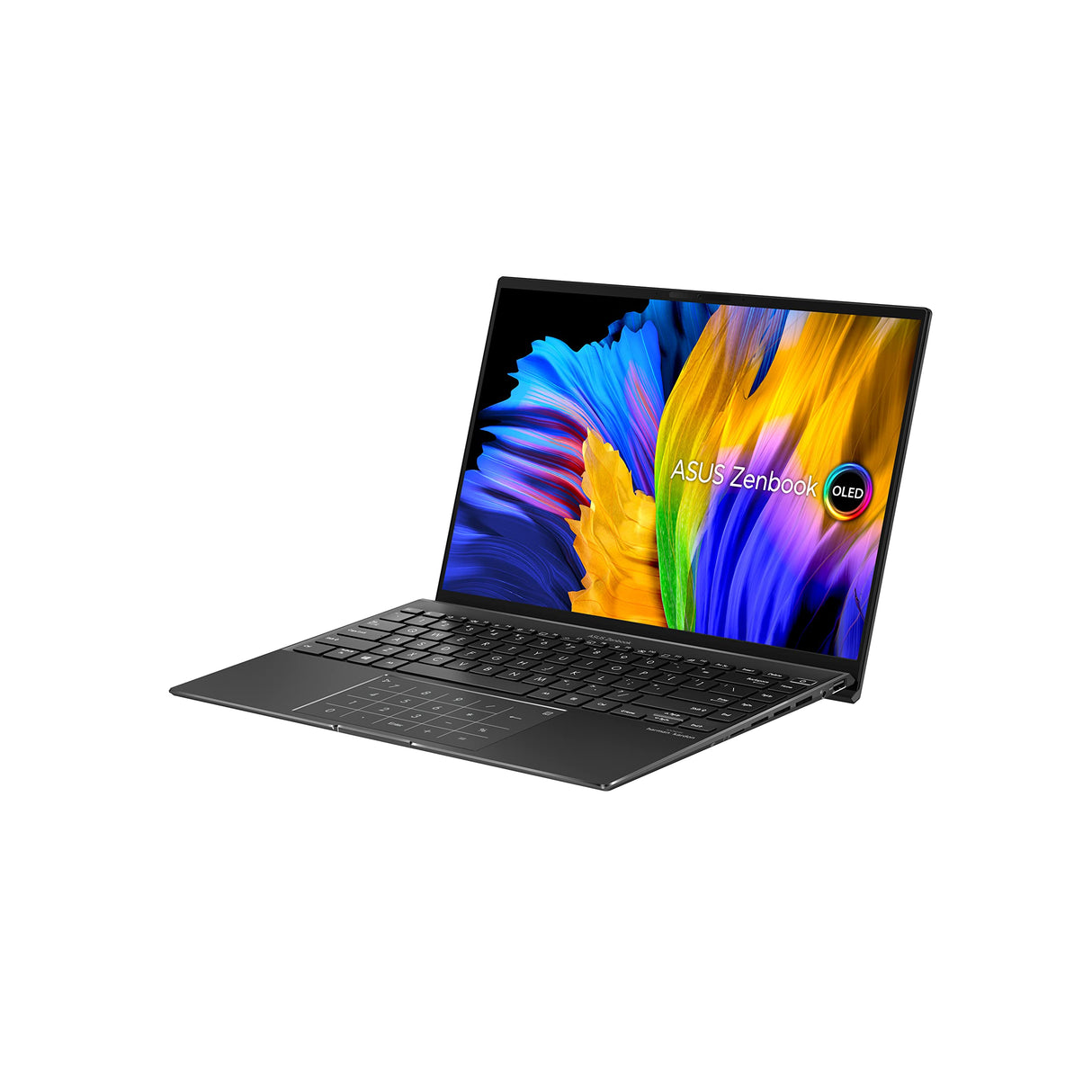 ASUS ZenBook 14X OLED UM5401QA-L7177 - Portátil 14" (Ryzen 7 5800H, 16GB RAM, 512GB SSD, Radeon Graphics, Sin Sistema Operativo) Negro Jade - Teclado QWERTY español