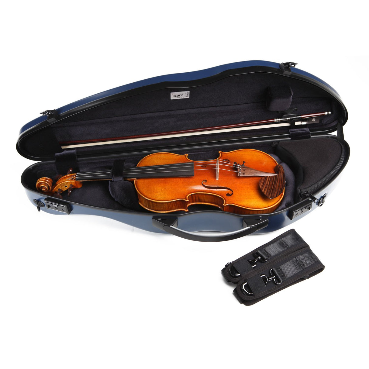 Hightech Slim Violin Backpack Case Blue