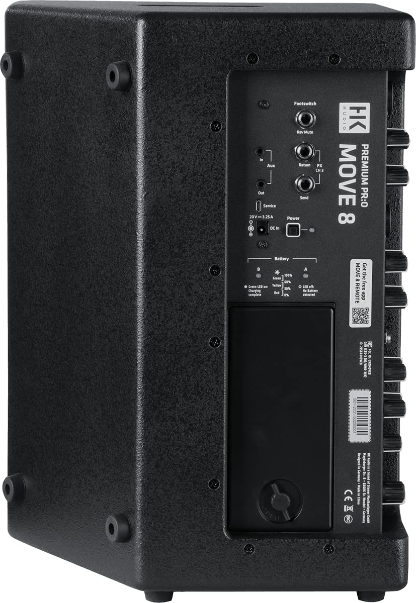 HK AUDIO PR:O Move 8 · Set PA función batería