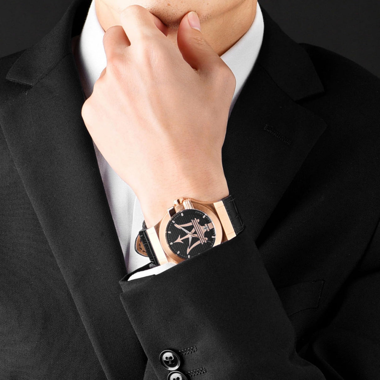 Maserati Reloj Hombre, Tiempo y Fecha, Analógico, 42 mm, Colección Potenza Edición Limitada - R8851108036