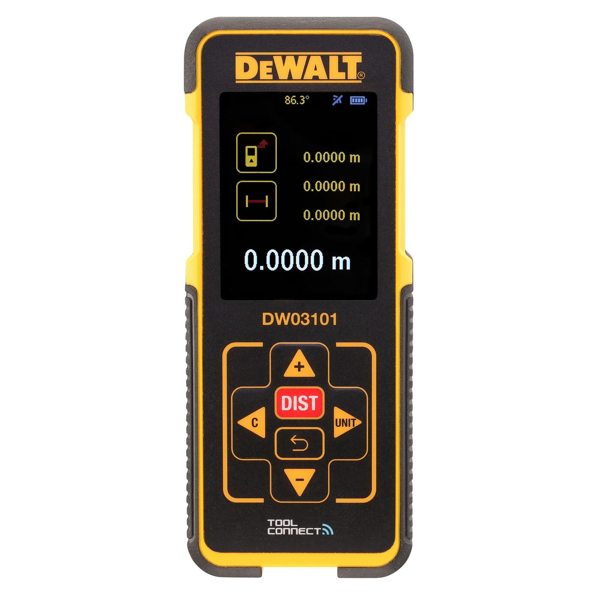 DEWALT DW03101-XJ - Medidor láser de distancias con alcance de 100 m