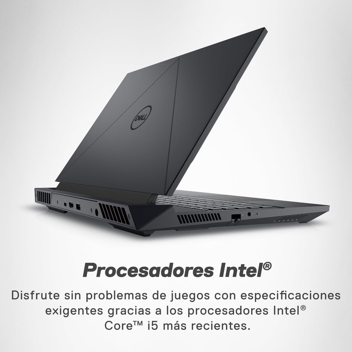 DELL G15 5530 Ordenador portátil Gaming 15.6" FHD 120Hz Display, Intel Core i5-13450HX, NVIDIA RTX 3050 6GB, 16GB RAM, 512GB SSD, Ubuntu Teclado retroiluminado QWERTY Español, Gris
