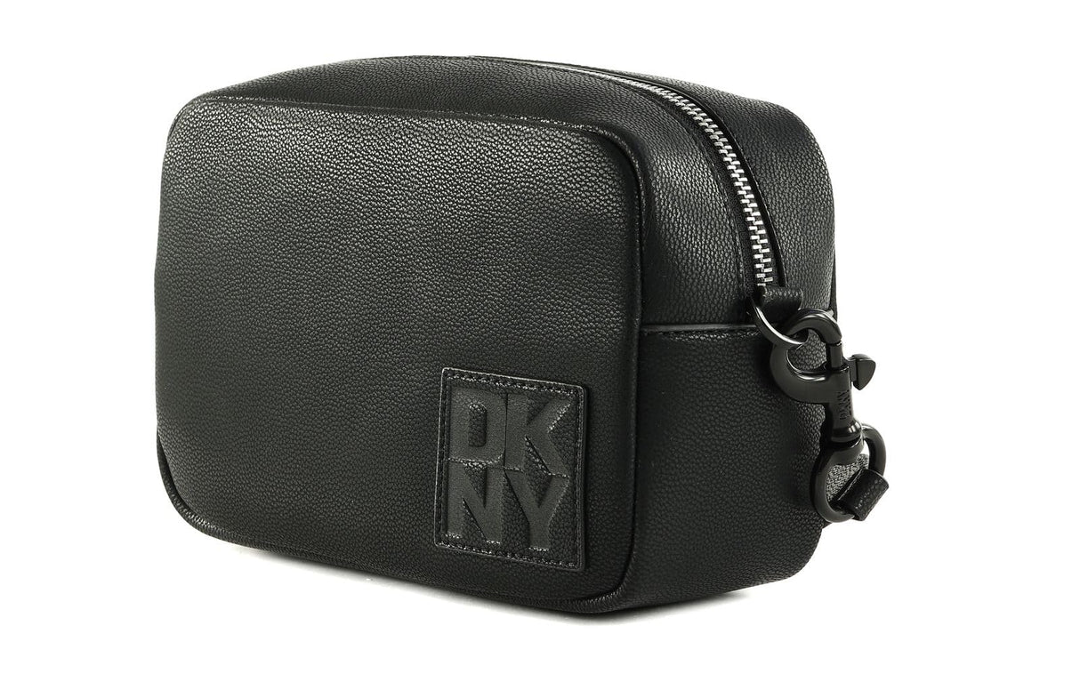 DKNY Kenza Camera Bag, Estuche para la Camara De Las Mujeres, Black/Black, 8.6" W x 5.7" H X 3.1" D