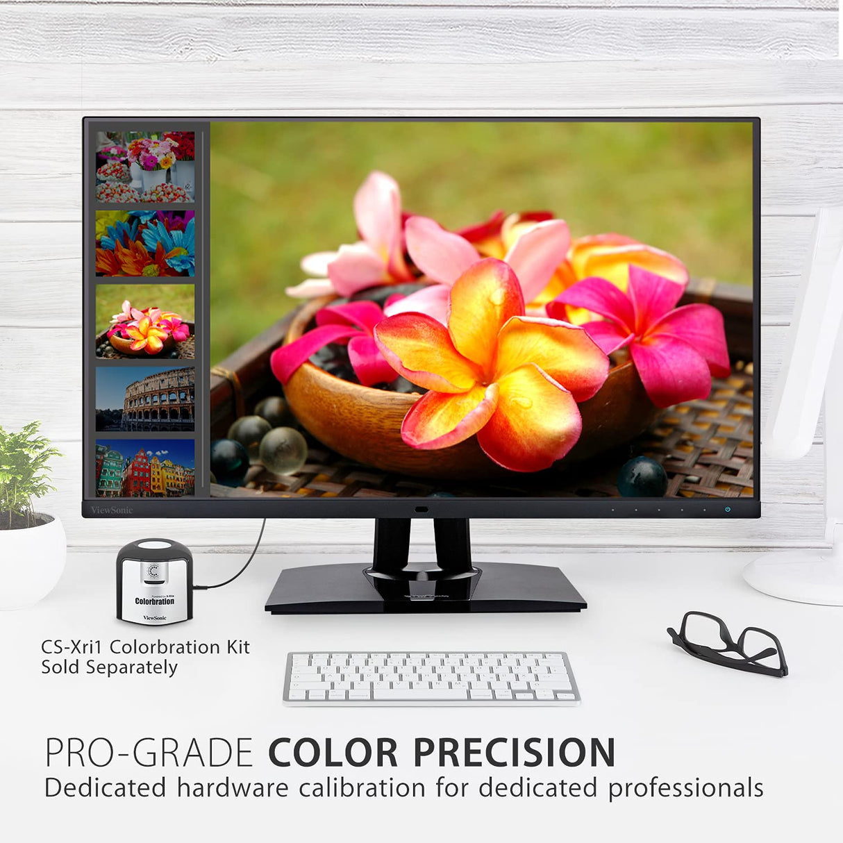 Viewsonic ColorPro VP2785-4K Monitor para Fotografía 27" pulgadas con función de calibración 4K, panel IPS, 99% AdobeRGB, PIVOT, HDR10, USB-C, negro