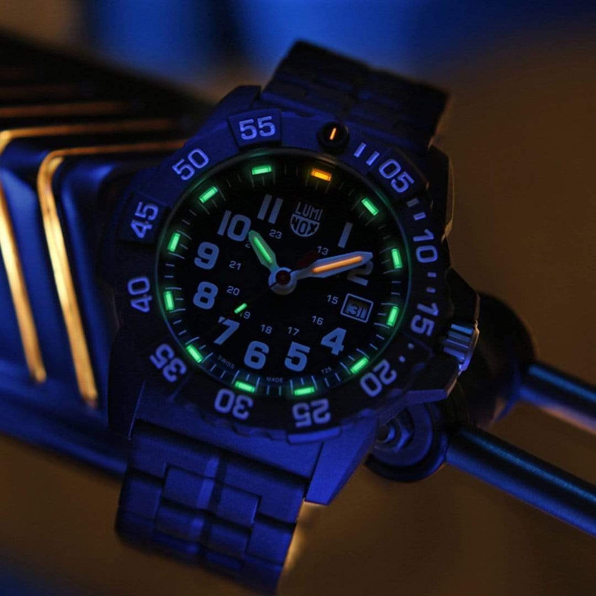 Luminox Reloj Analógico para Hombre de Cuarzo con Correa en Fibra de Carbono XS.3502.L