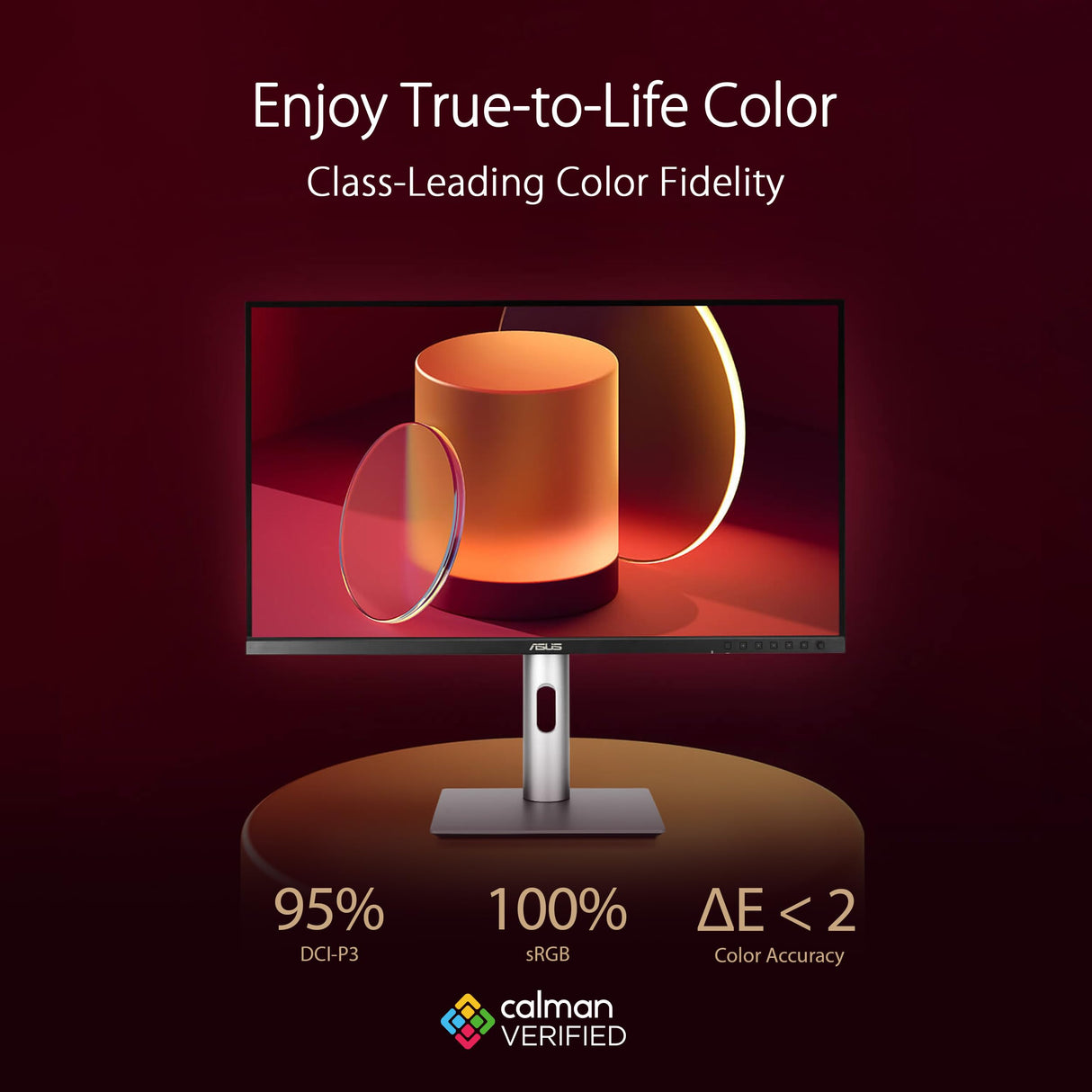 ASUS ProArt Display PA24ACRV - Monitor Profesional de 23,8 Pulgadas, IPS, QHD(2560x1440), 95% DCI-P3, ΔE<2, USB-C, VESA DisplayHDR 400, VESA MediaSync, Soporte ergonómico, Sostenibilidad ecológica