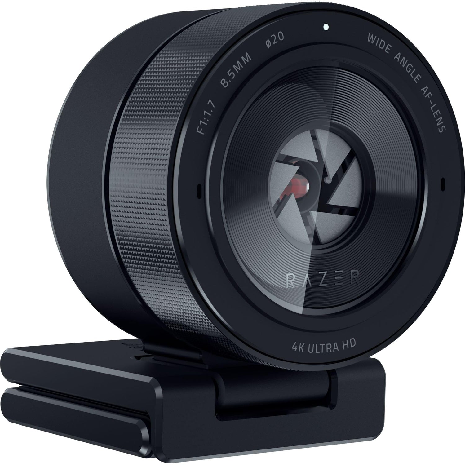 Razer Kiyo Pro Ultra - Cámara Web 4K para creación de contenidos y Streaming (Ultra High Dynamic Range-UHDR, UltraHD 4K 30 FPS/1080P 60 FPS, autoenfoque con IA, Sensor de luz de 2,9 μm) Negro