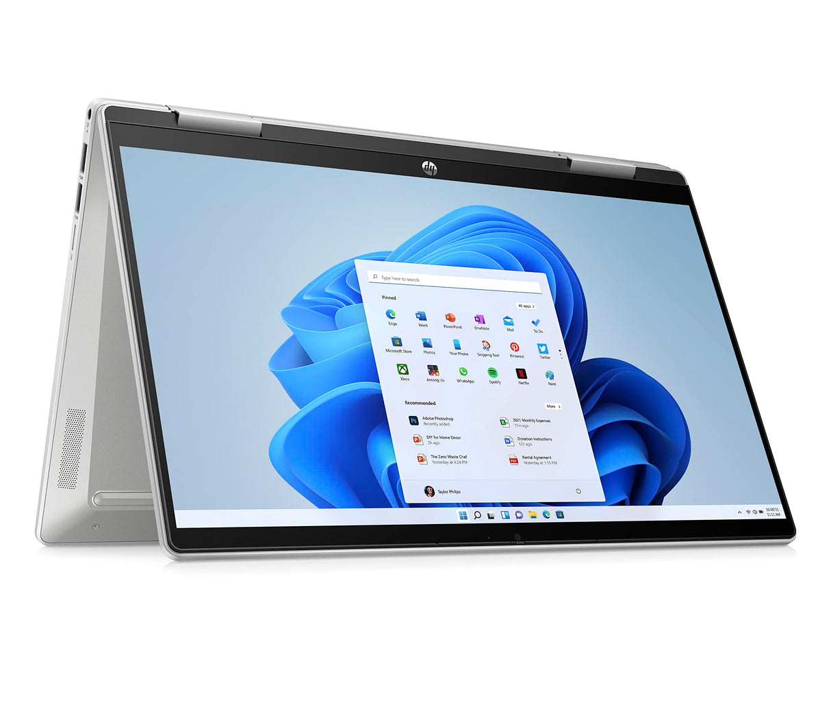 HP Pavilion x360 14-ek1050ns - Ordenador portátil de 14" Full HD (Intel Core i5-1335U, 16GB RAM, 512GB SSD, Intel Iris Xe Graphics, Windows 11 Home) Silver - Teclado QWERTY Español