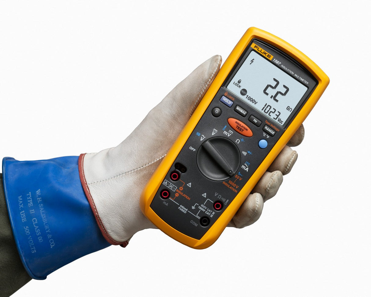 FLUKE networks - Fluke 1587 - Medidor De Aislamiento, 50, 100, 250, 500, 1000 V Cat Iv 600 V
