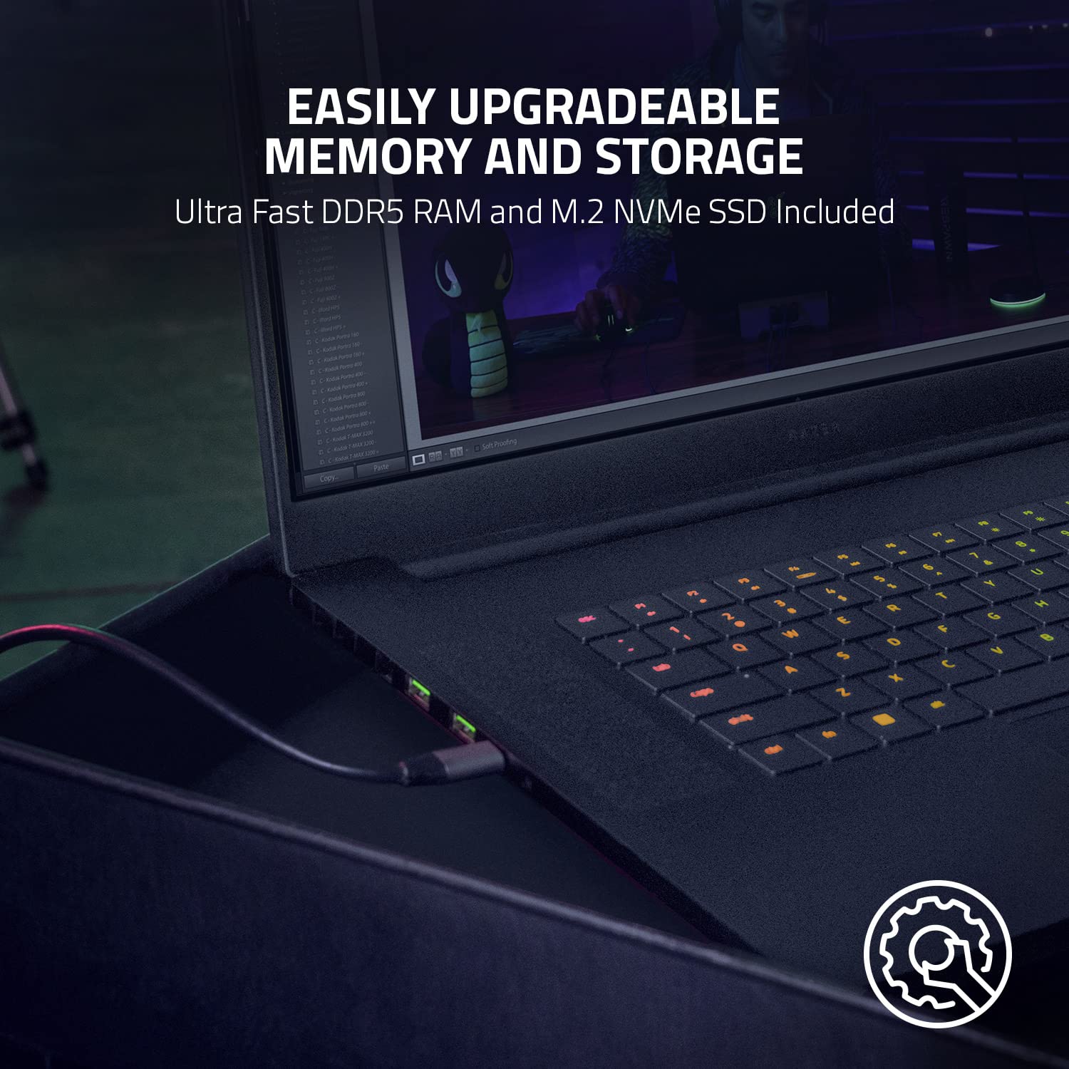 Razer Blade PC Portátil 17'' QHD 240 Hz Intel Core i7 12800H RTX3080Ti 32 Gb RAM DDR5 1TB SSD, Teclado qwerty español