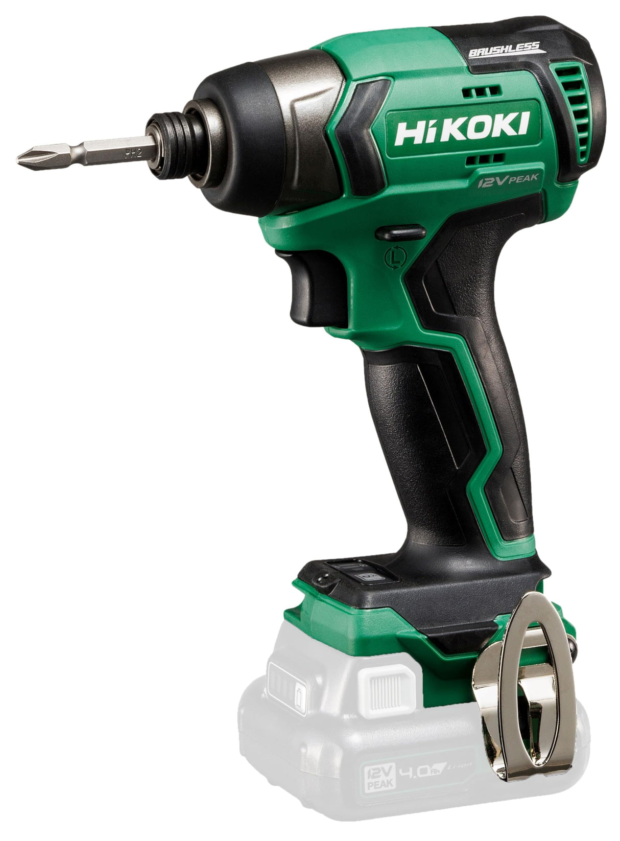 HIKOKI - WH12DDW4Z Atornillador de impacto a batería 12 V Peak - 1/4" - Brushless - 135
