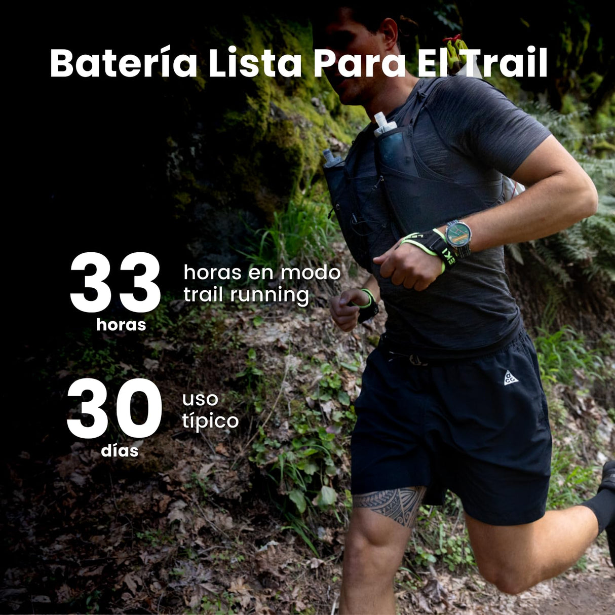 Amazfit Cheetah 2 Ultra Reloj Inteligente GPS 47mm, Cristal Zafiro, Caja Titanio, Batería 30 días, Linterna, Almacenamiento 64 GB, NFC, Mapas,+180 deportes y HYROX, Smartwatch para Android e iPhone
