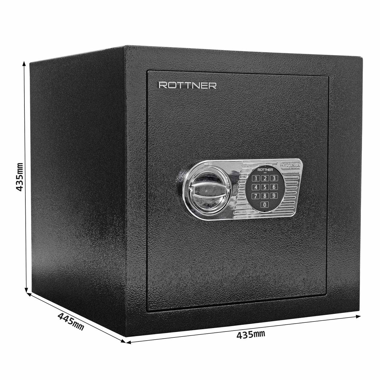 Caja Fuerte Certificada Antirrobo Rottner Monaco 45 Cerradura Electronica Negra