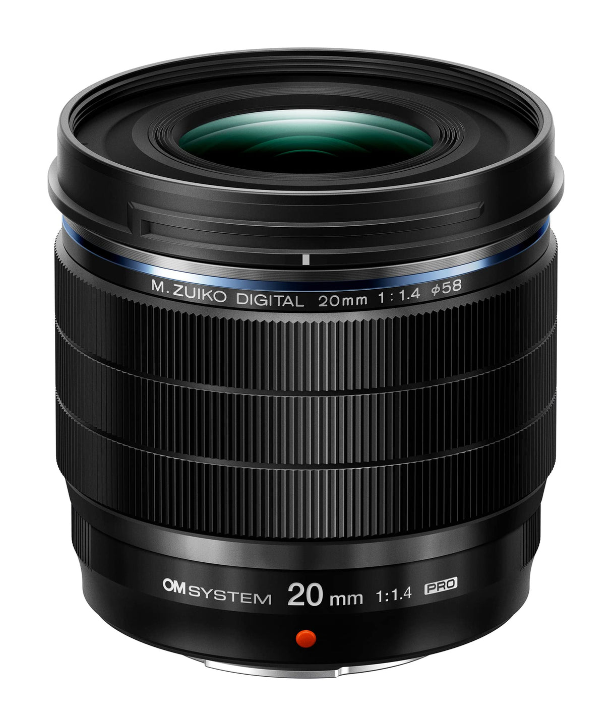 M.ZUIKO Digital ED 20mm F1.4 Pro, Objetivo Pro estándar, Adecuado para Todas Las cámaras MFT (cámaras Olympus OM-D y Pen, Panasonic G-Series), Negro