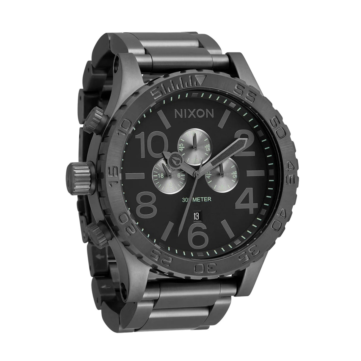 Nixon Reloj Analógico para Hombres de Cuarzo japonés con Correa en Acero Inoxidable A1389-632-00