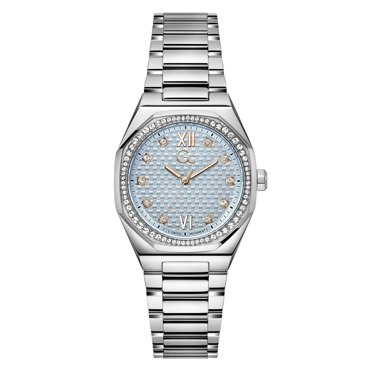 Guess Reloj Analógico para Mujer de Cuarzo con Correa en Acero Inoxidable Z25003L7MF