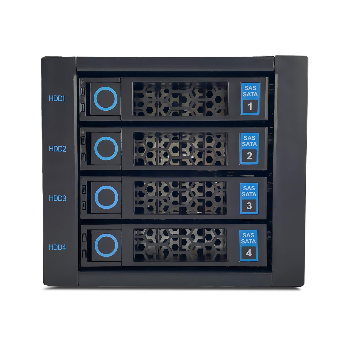 FANTEC 2552 WR-C3141-6G SAS/SATA 6G backplane housing for 4× 3.5"/2.5" HDD/SSD on a Tray in a 3X 5.25 Module