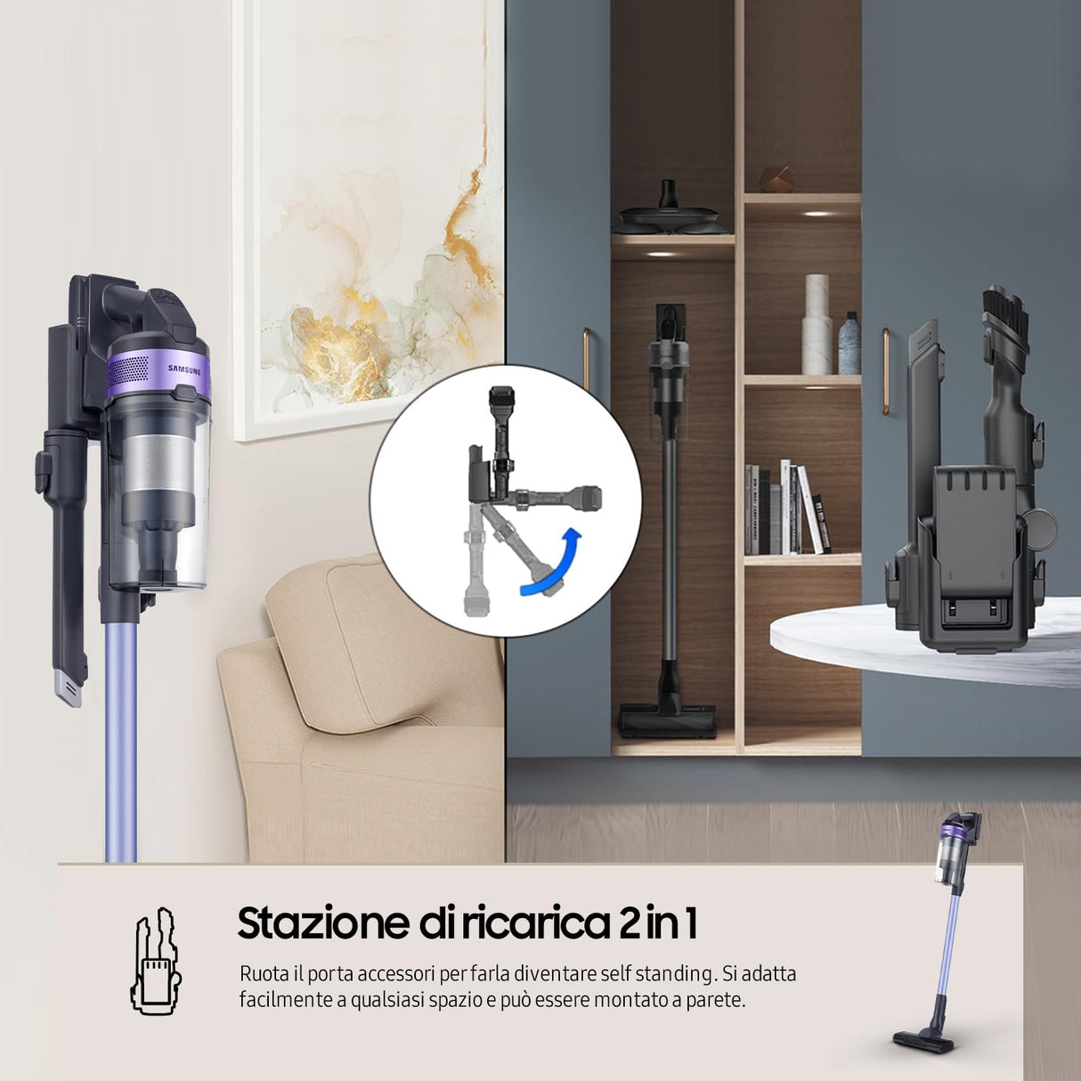 Samsung Aspirador Escoba VS15A6031R4/ET 150 W