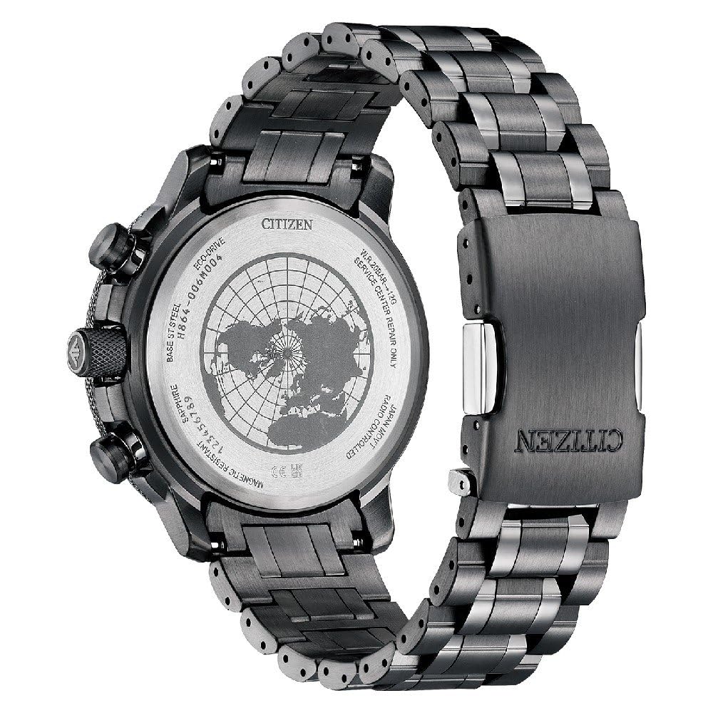 Citizen Reloj Multiesfera para Hombre de Eco-Drive con Correa en Acero Inoxidable BY3005-56E