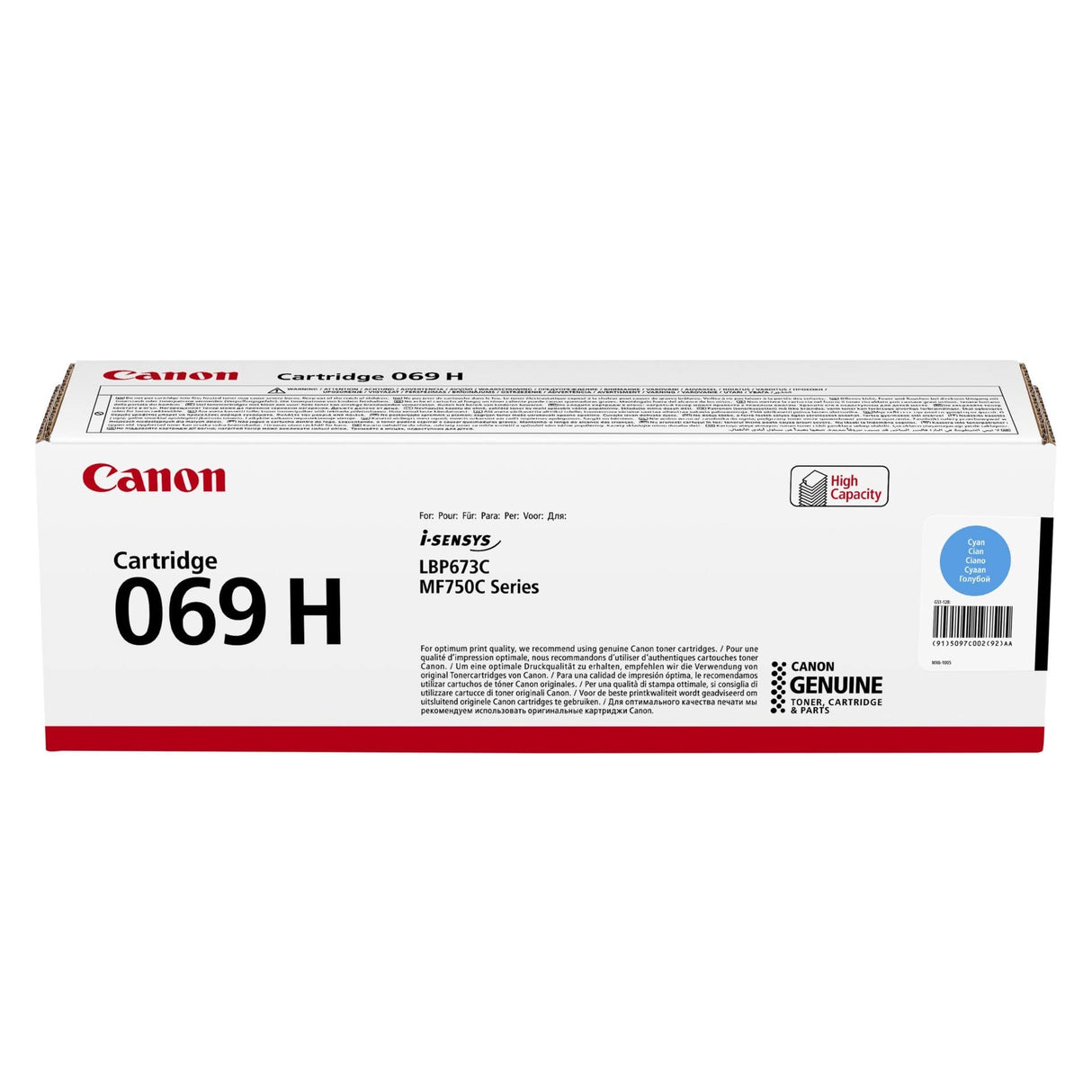 Canon Cartridge 069 H Cyan (5097C002)