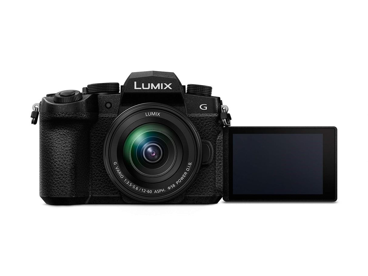 Panasonic Lumix G90M - Cámara EVIL de 20.3 MP (pantalla de 3.2”, Visor OLED, Estabilizador Dual 5 ejes, 4K, VLogL, Wi-Fi, Live Composite) - kit con objetivo Lumix Vario 12-60mm/F3.5-F5.6
