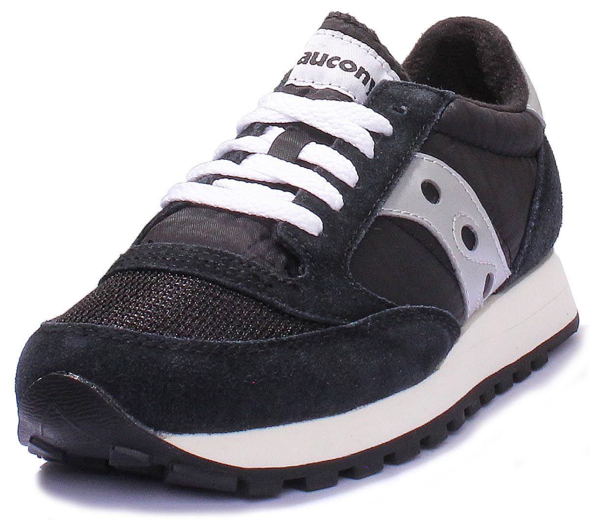 Saucony Jazz Original Vintage, Scarpe da ginnastica Uomo, Black Silver White, 40 EU