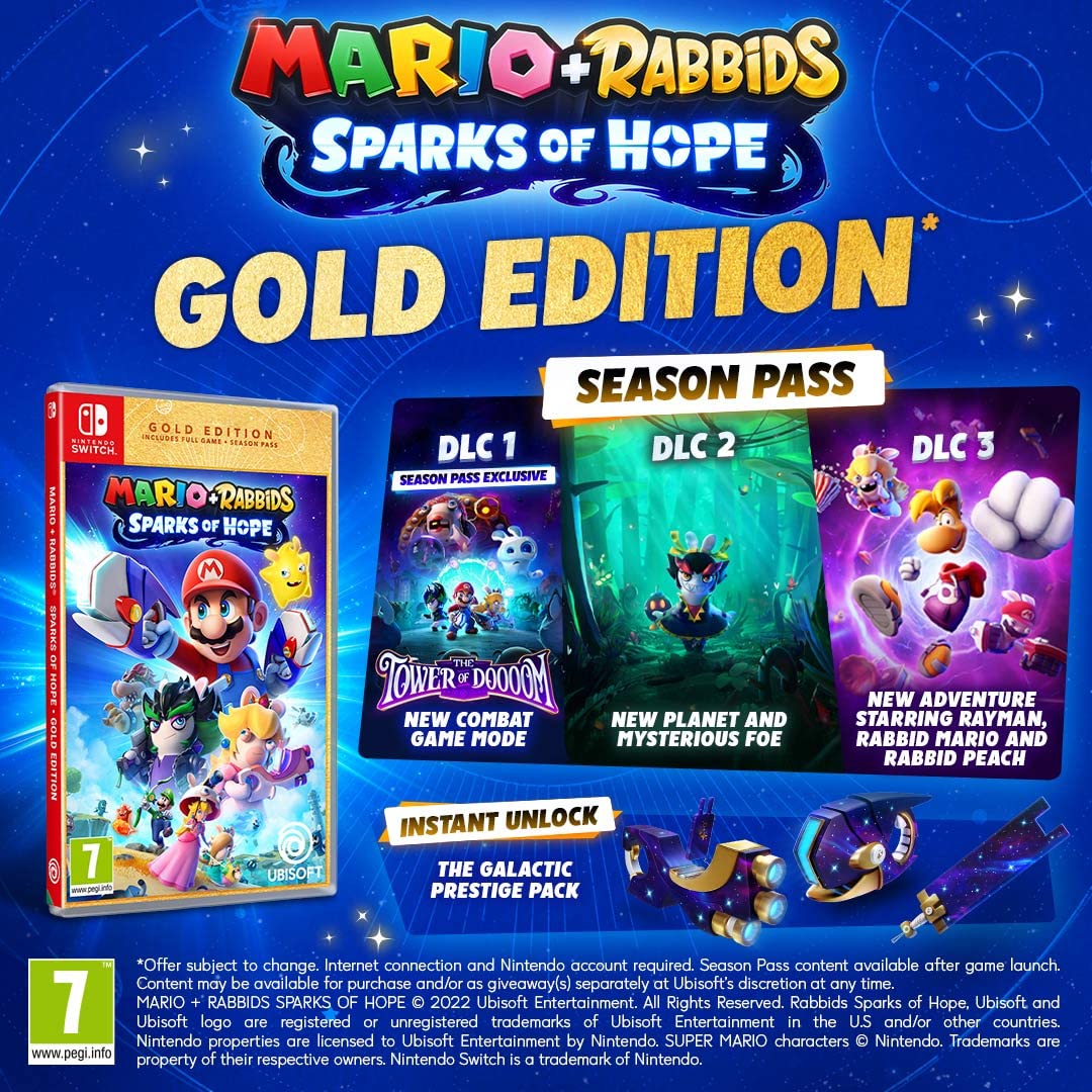 Mario + Rabbids Sparks Of Hope Gold Edition Nintendo Switch