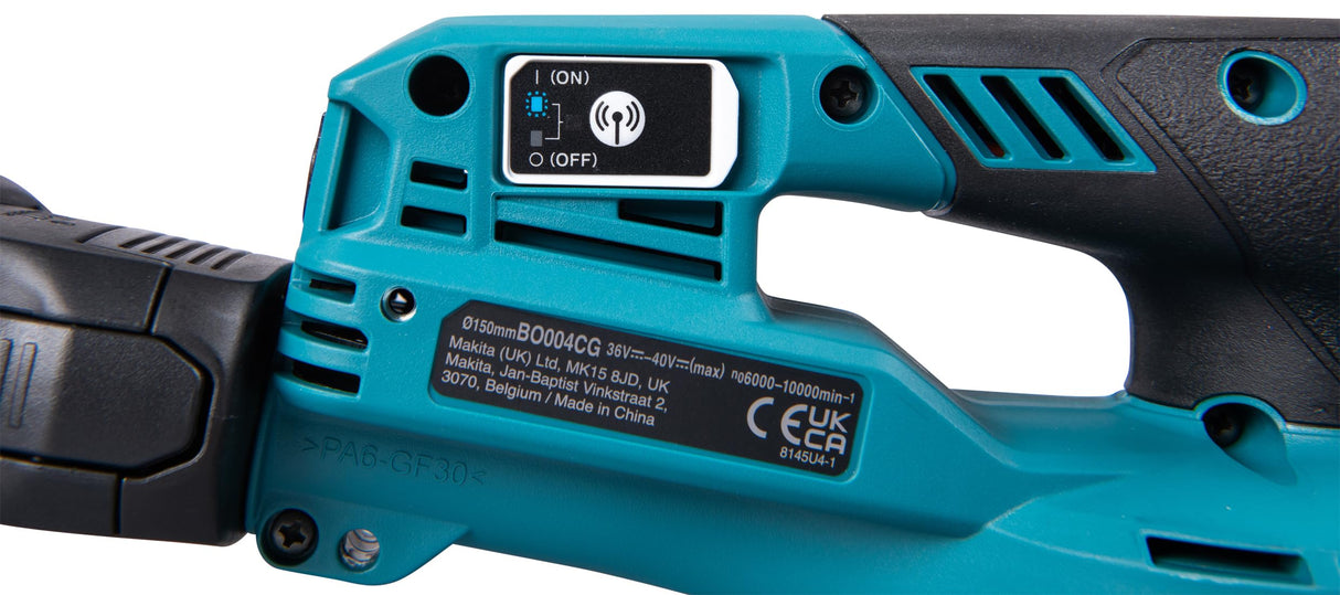 Makita BO004CGZ 40V Max Li-ion XGT 150mm Lijadora orbital aleatoria sin escobillas, baterías y cargador no incluidos