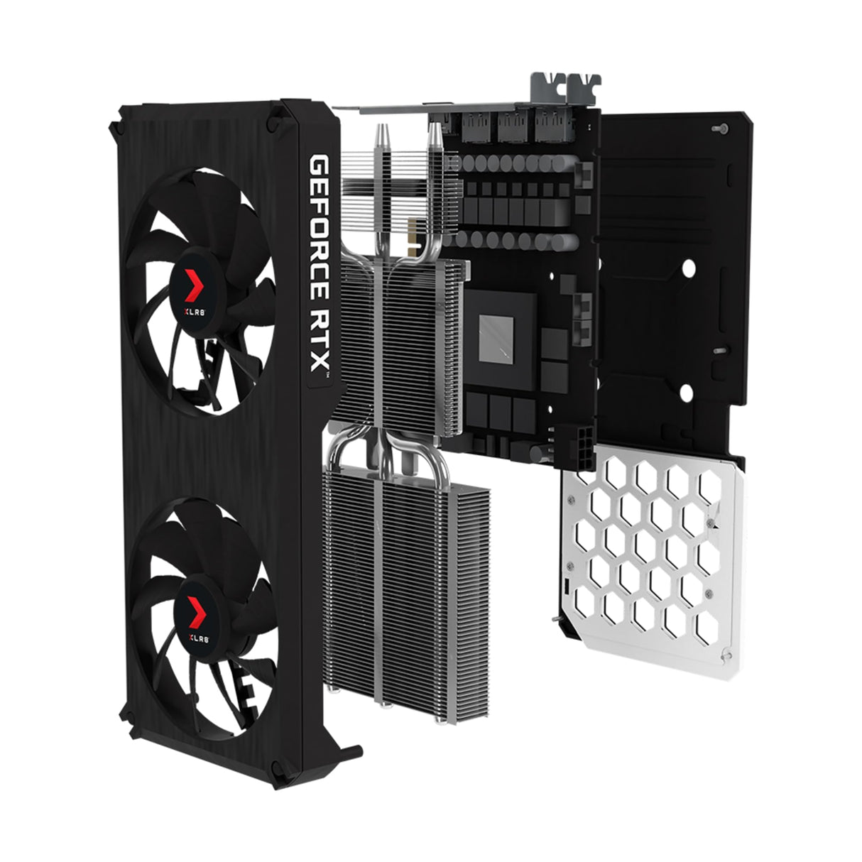 PNY Tarjeta gráfica GeForce RTX™ 3060 Ti 8GB XLR8 Gaming Revel Epic-X RGB™ Dual Fan LHR