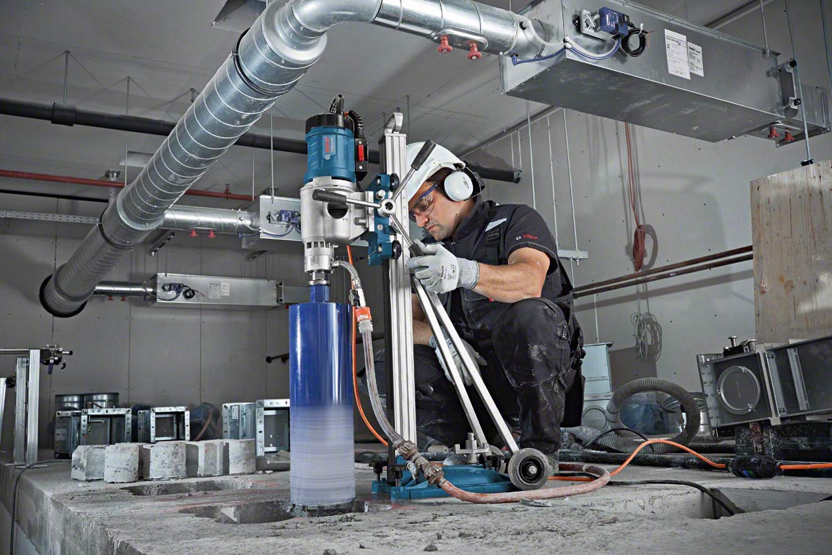 Bosch Professional GDB 350 WE- Perforadora de diamante (3200 W, Ø de perforación 350 mm, adaptador alimentación agua, en caja)