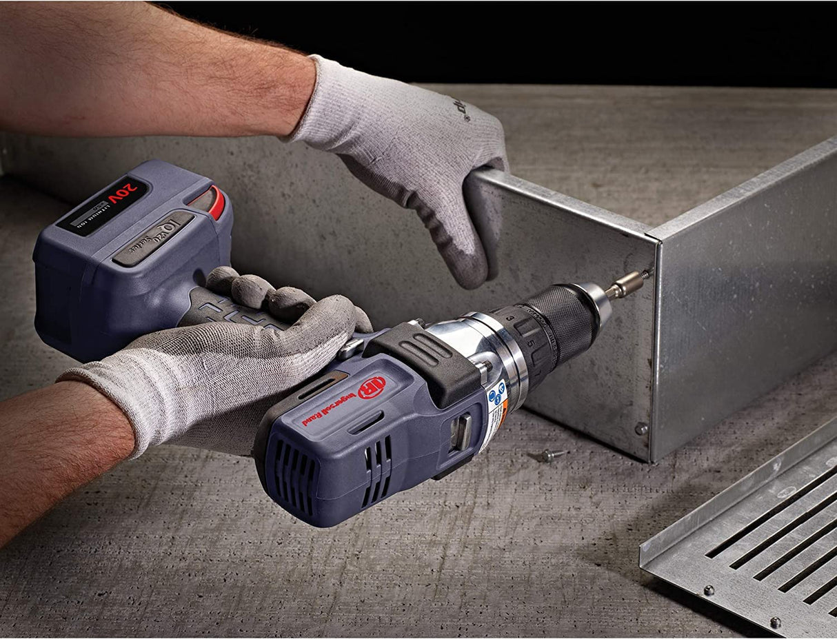 Ingersoll Rand D5140-K22-EU Kit de taladro/atornillador inalámbrico de 1/2 pulg. y 20 V, con 2 de baterías de ion-litio BL2022 de 5,0 Ah y cargador en 1 maletín
