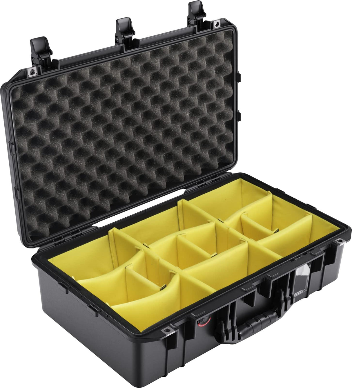 PELI 1555 Air Maleta Ultra Resistente y Ligera para Equipos fotográficos Profesionales, estanca e Impermeable al Polvo, 36L de Capacidad, Fabricada en EE.UU., con divisores Acolchados, Color Negro