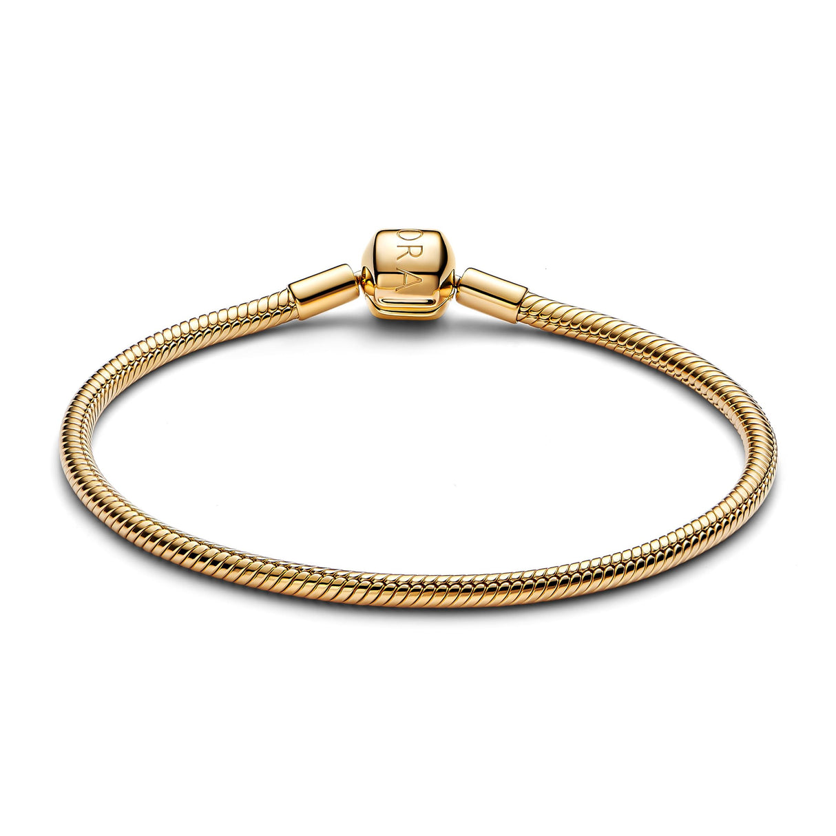 Pandora Pulsera para mujer Charms Oro 563390C00, 18 cm, Plata de ley, Sin gemas