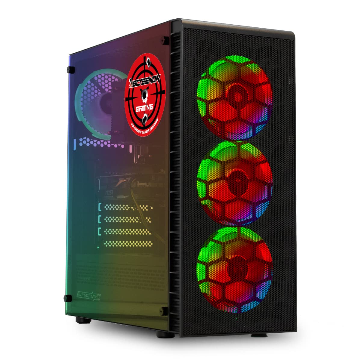 ScreenOn - Ryzen 7 5800X - 1TB SSD - RTX 3070TI - Game PC A40140 - WiFi - Windows 11 Pro