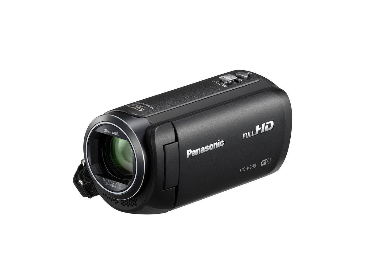 Panasonic HC-V380EB-K soporte de - Videocámara (2,51 MP, MOS BSI, 25,4 / 5,8 mm (1 / 5.8"), 1,67 MP, 2,2 MP, 50x)