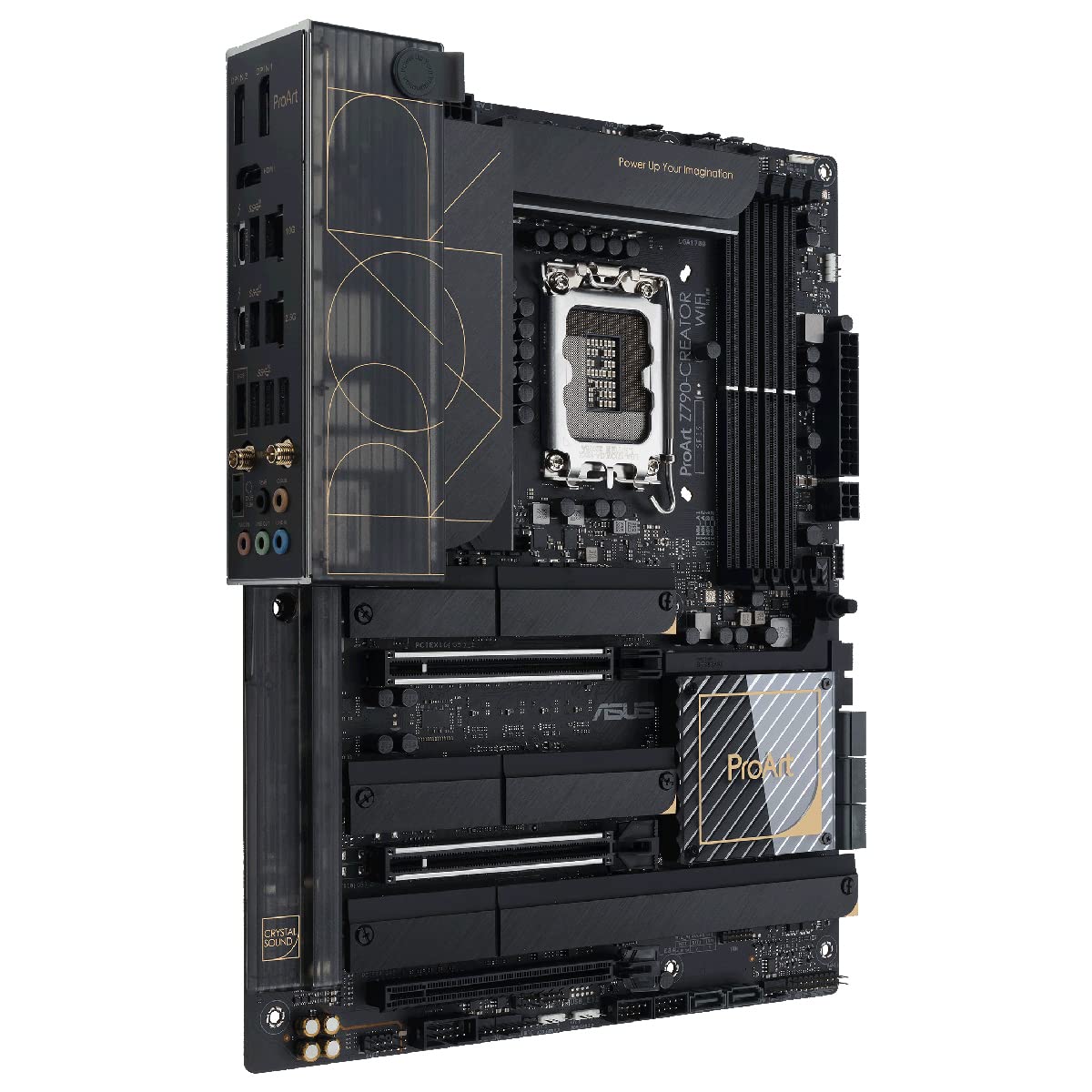ASUS ProArt Z790-Creator WiFi - Placa Base ATX Intel Z790 (LGA1700) (VRM de 16+1 Fases (70A), PCIe 5.0, DDR5, Thunderbolt 4 (USB4), Ethernet 10 GB y 2,5 GB, WiFi 6E, Cuatro PCIe 4.0 M.2)