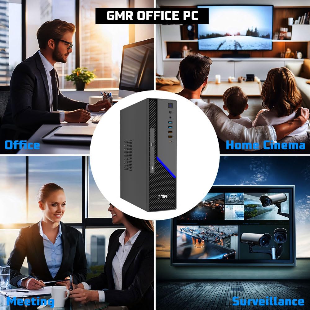 GMR Ultra SFF i5 Office PC - Ordenador de Oficina para Empresas | 3 Años de Garantía | 16 GB de RAM | SSD M.2 de 512 GB | USB 3 | Windows 11 Pro | WiFi-Bluetooth