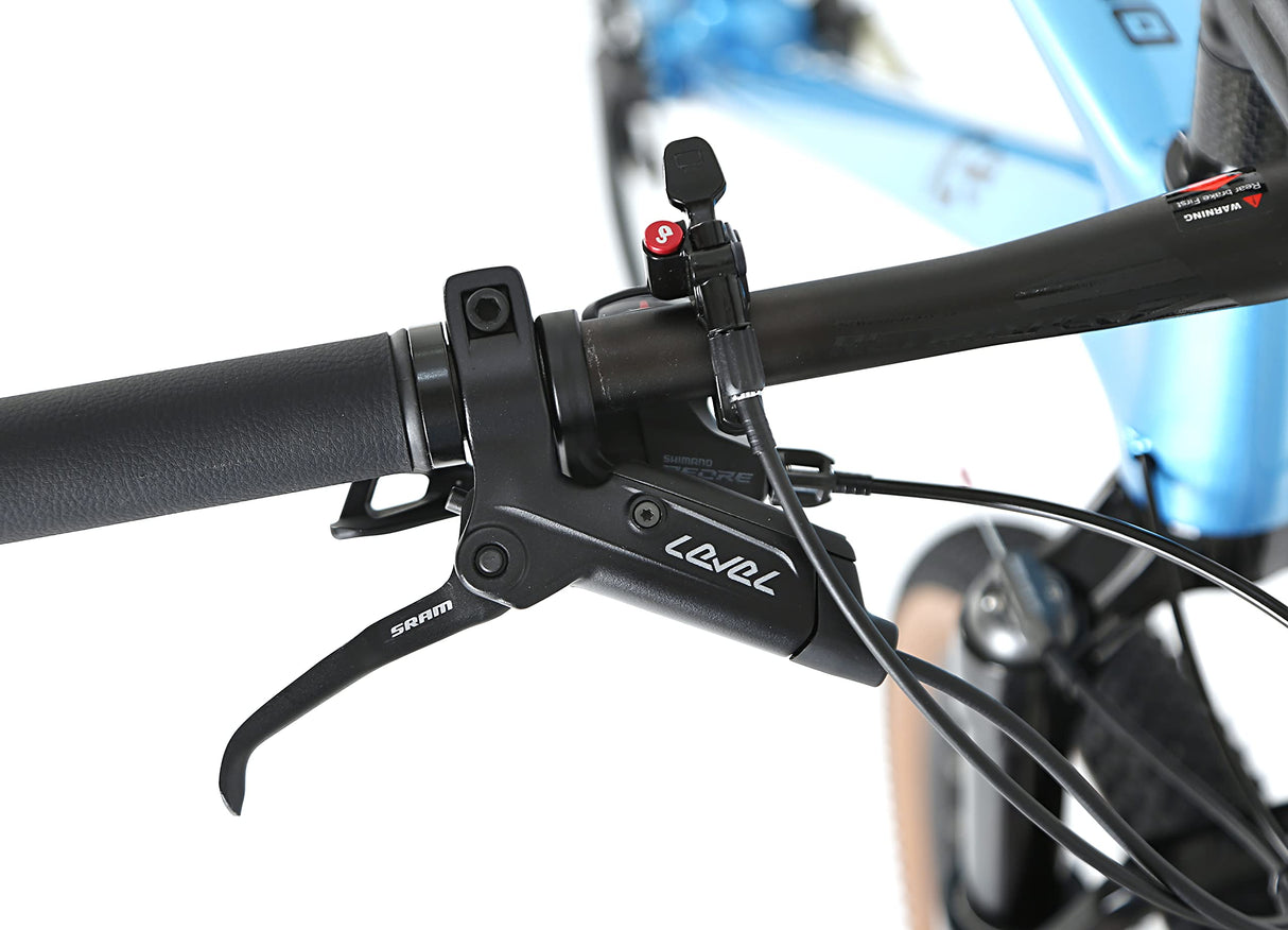 ICe Bicicleta de montaña MT10 Cuadro de Fibra de Carbono, Rueda 29', monoplato, 12V (Azul, 15')
