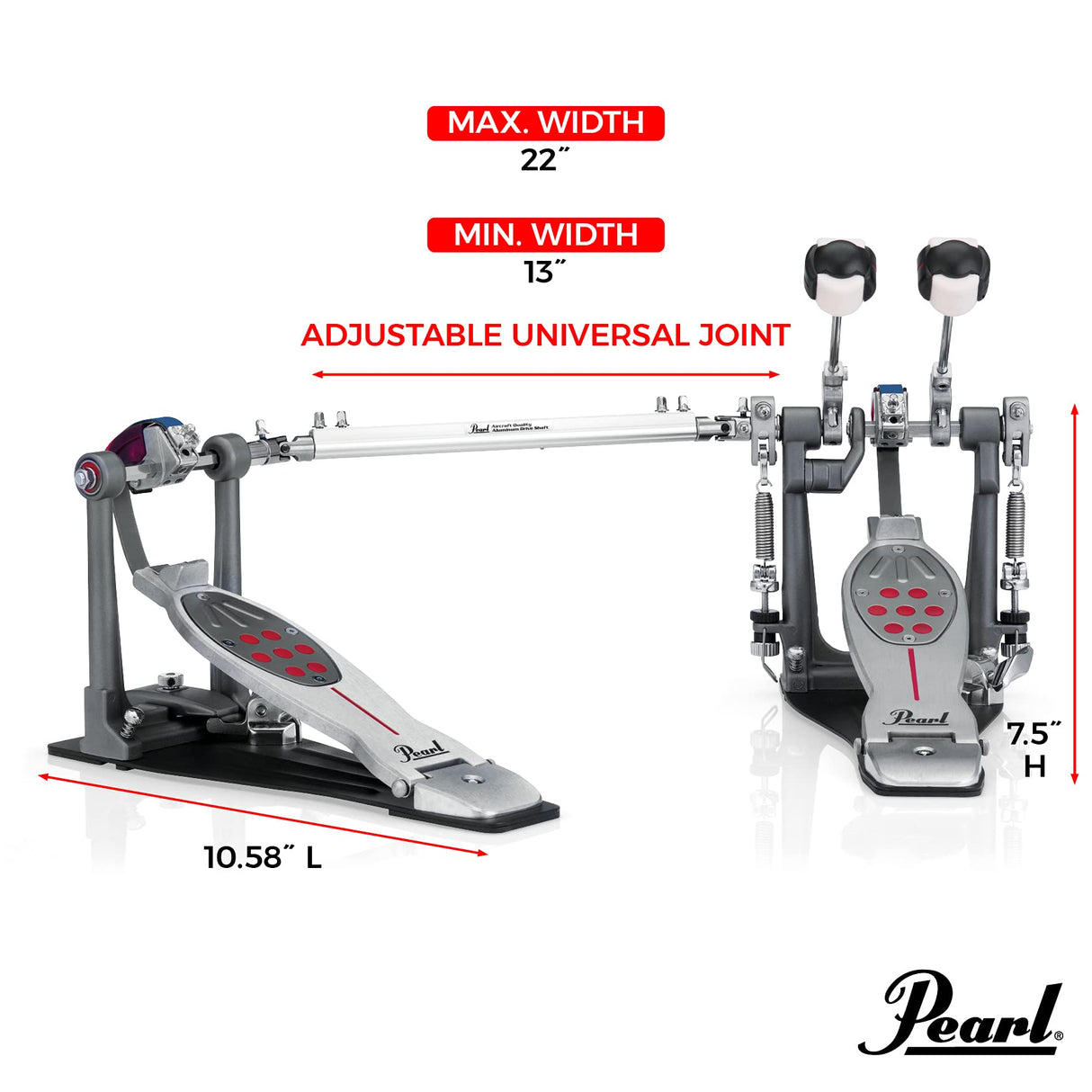 Pearl p2050 C Eliminator: Redline solo Pedal de bombo, cadena disco, n/a