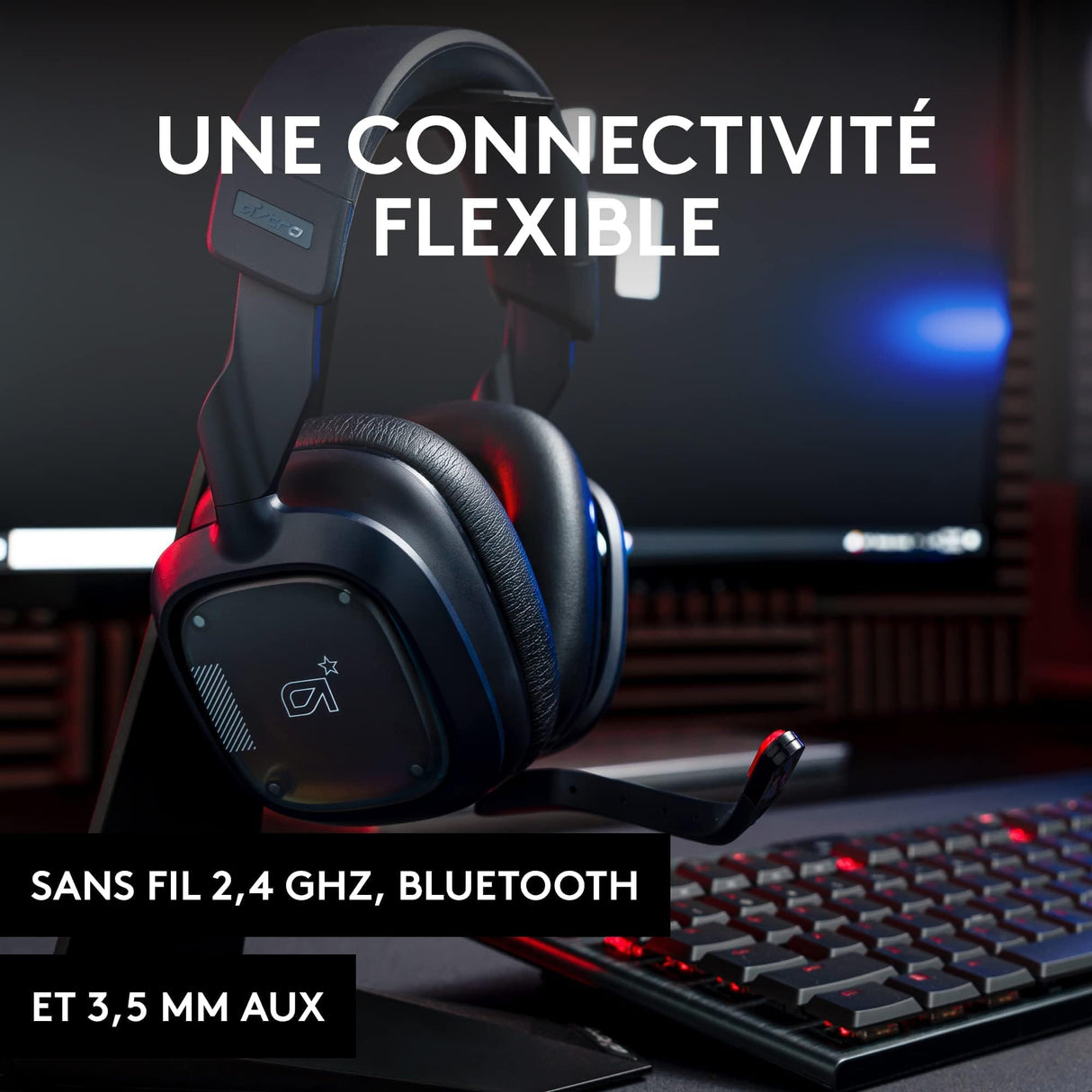 ASTRO Gaming Logitech G A30 LIGHTSPEED Auriculares inalámbricos para Bluetooth, Dolby Atmos, mic desmontable, batería 27h, carga USBC, para PS5, PS4, Xbox, NSW, PC, Android - Azul