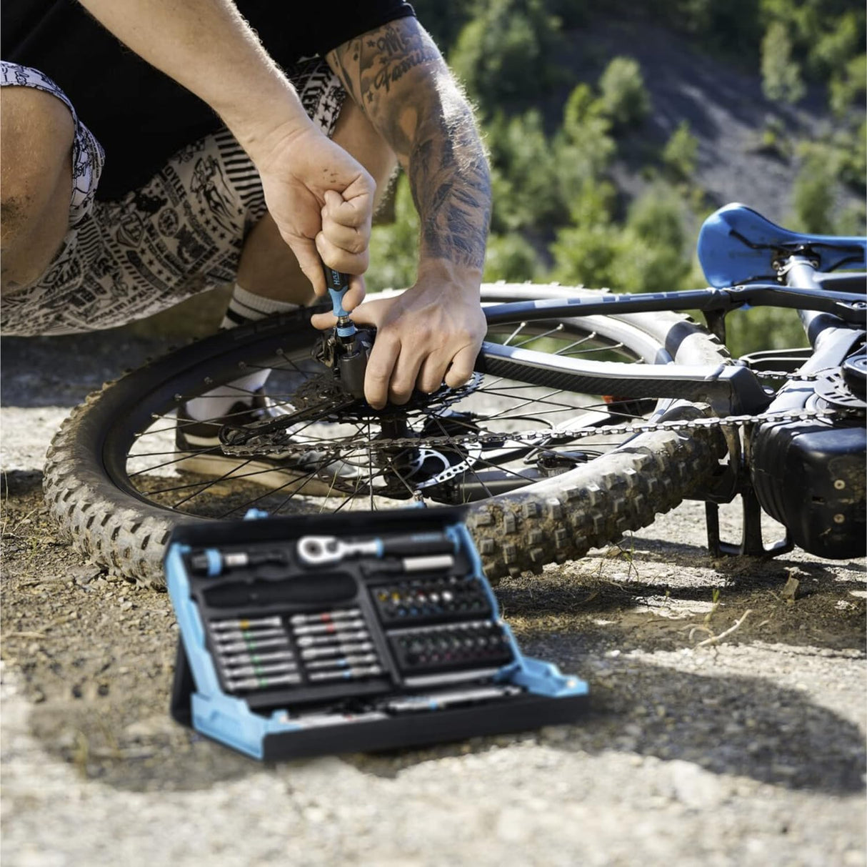 Hazet Juego de puntas Smartcase 2200SC-31, 73 piezas, accionamiento: hexagonal 6,3 (1/4 pulgada) muchas herramientas en el mínimo espacio para la mejor visión de conjunto