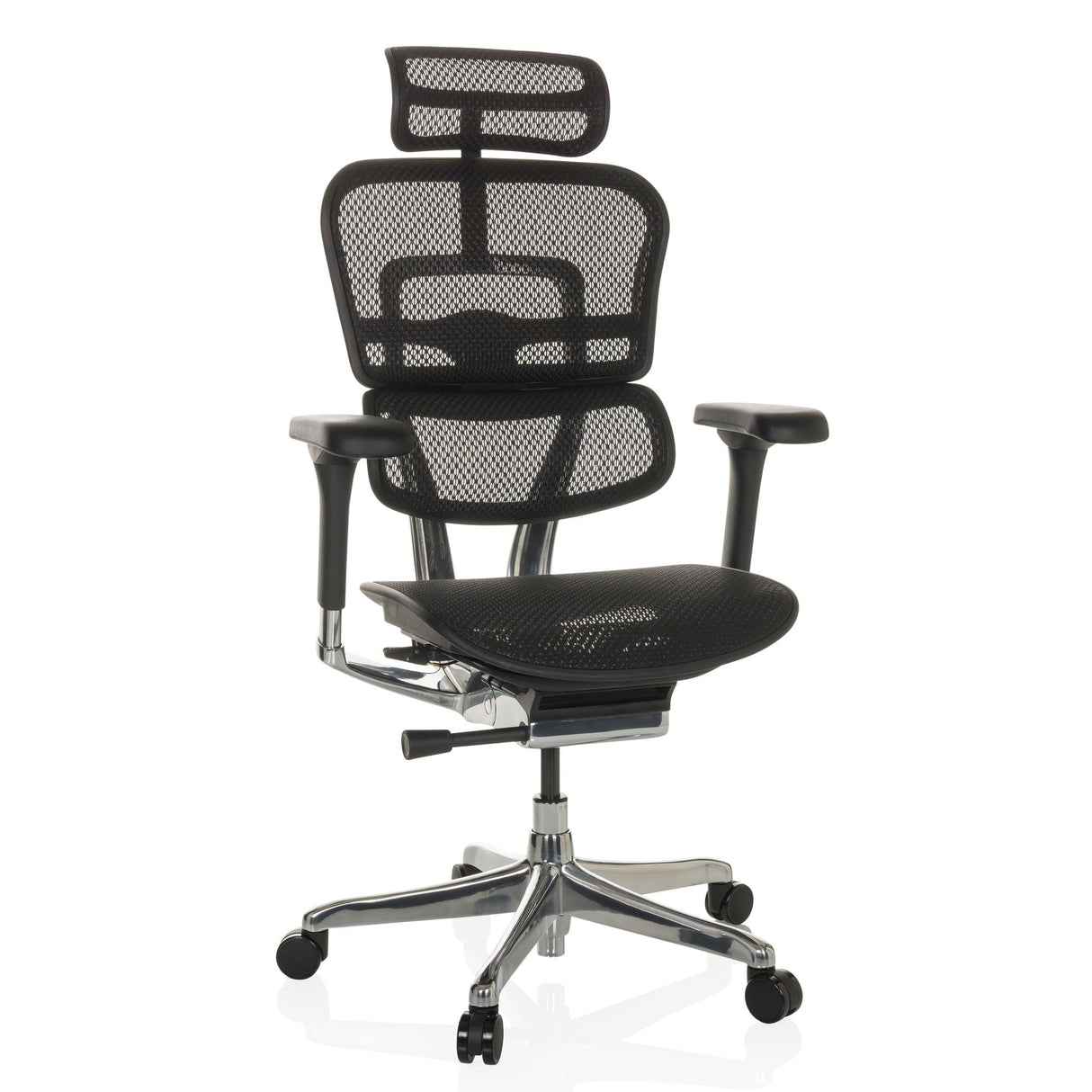 hjh OFFICE Silla de Oficina Silla giratoria ERGOHUMAN GEN2 Malla Diseño Original con Soporte Lumbar Flexible, Negro