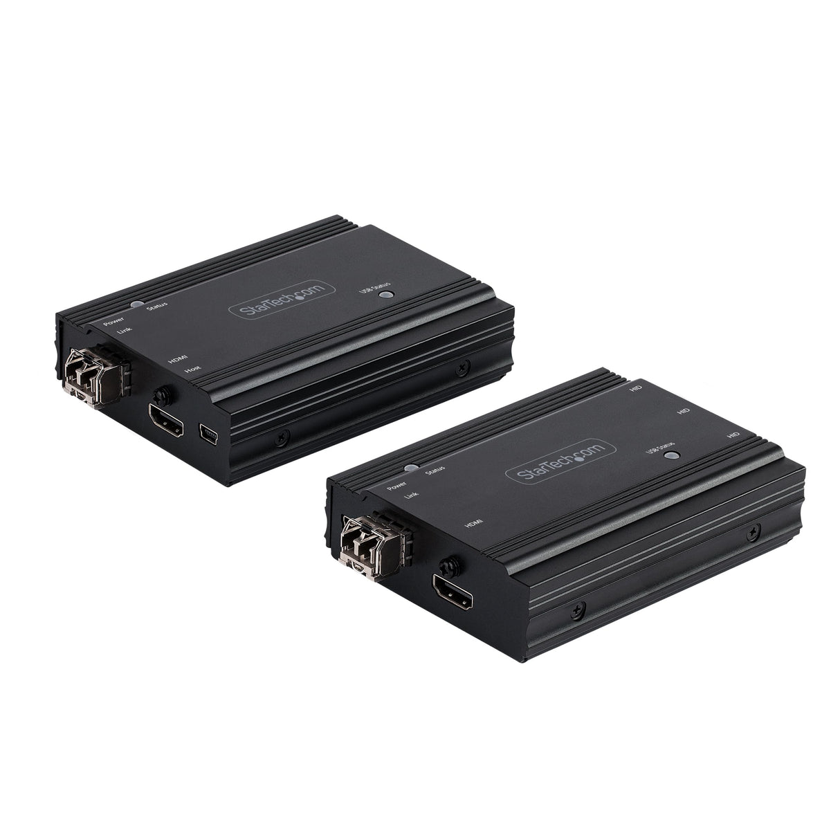 StarTech.com Extensor KVM HDMI de 4K por Fibra - Alargador de Consola Switch KVM con Vídeo HDMI y USB Remoto, hasta 300m (Multimodo) con 2 Módulos SFP+ MMF de 10Gb, (TX/RX) (SV565FXHD4KU)
