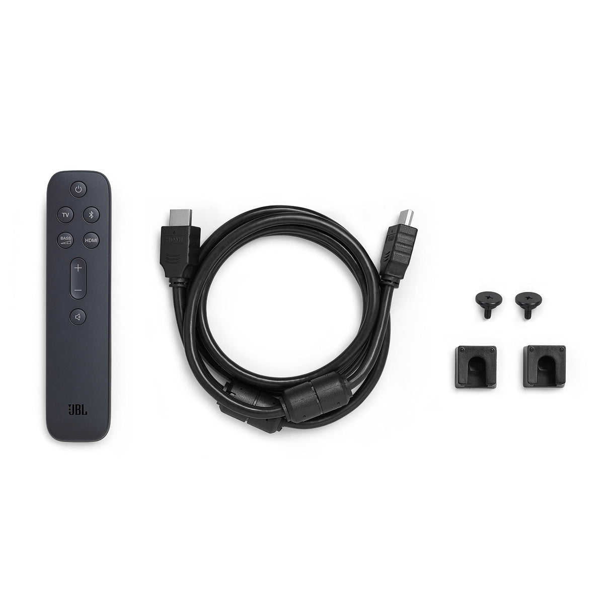 JBL BAR 2.1 Deep Bass MK2 Barra de sonido de 2.1 canales para TV inalámbrica y subwoofer, control remoto, JBL Surround, Deep Bass, Dolby Digital, HDMI ARC y conexión óptica, 300 Watt, negro