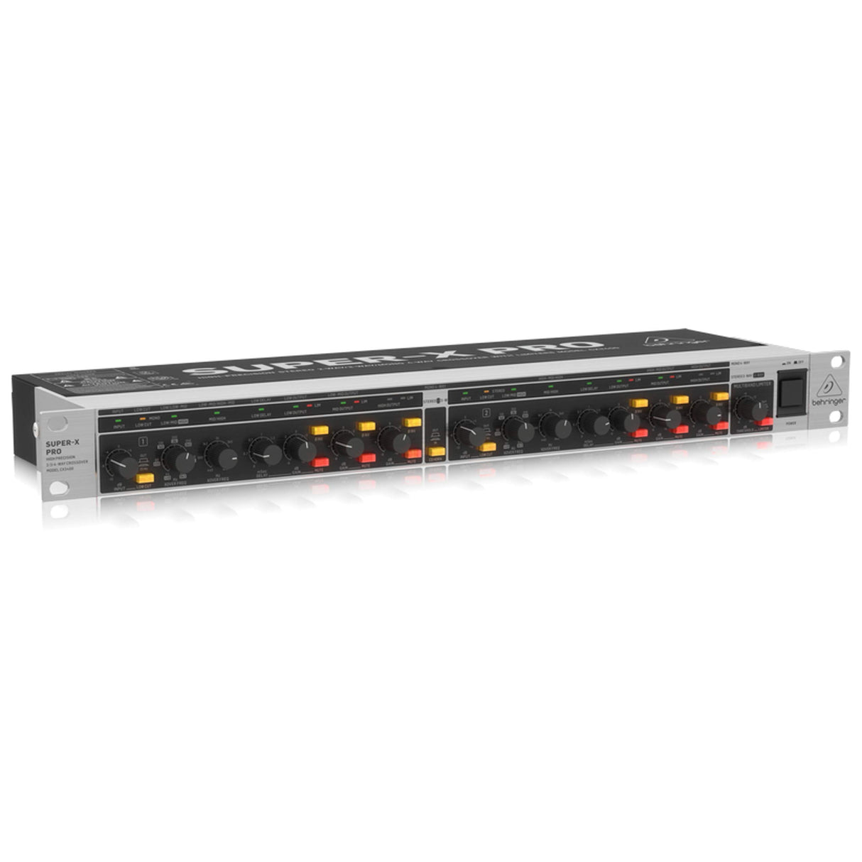 Behringer CX3400 V2 Crossover Estéreo De 2 Vías/3 Vías/Mono De 3 Vías De Alta Precisión Con Limitadores, Retardos Del Tiempo Ajustables Y Corrección De Bocina De C