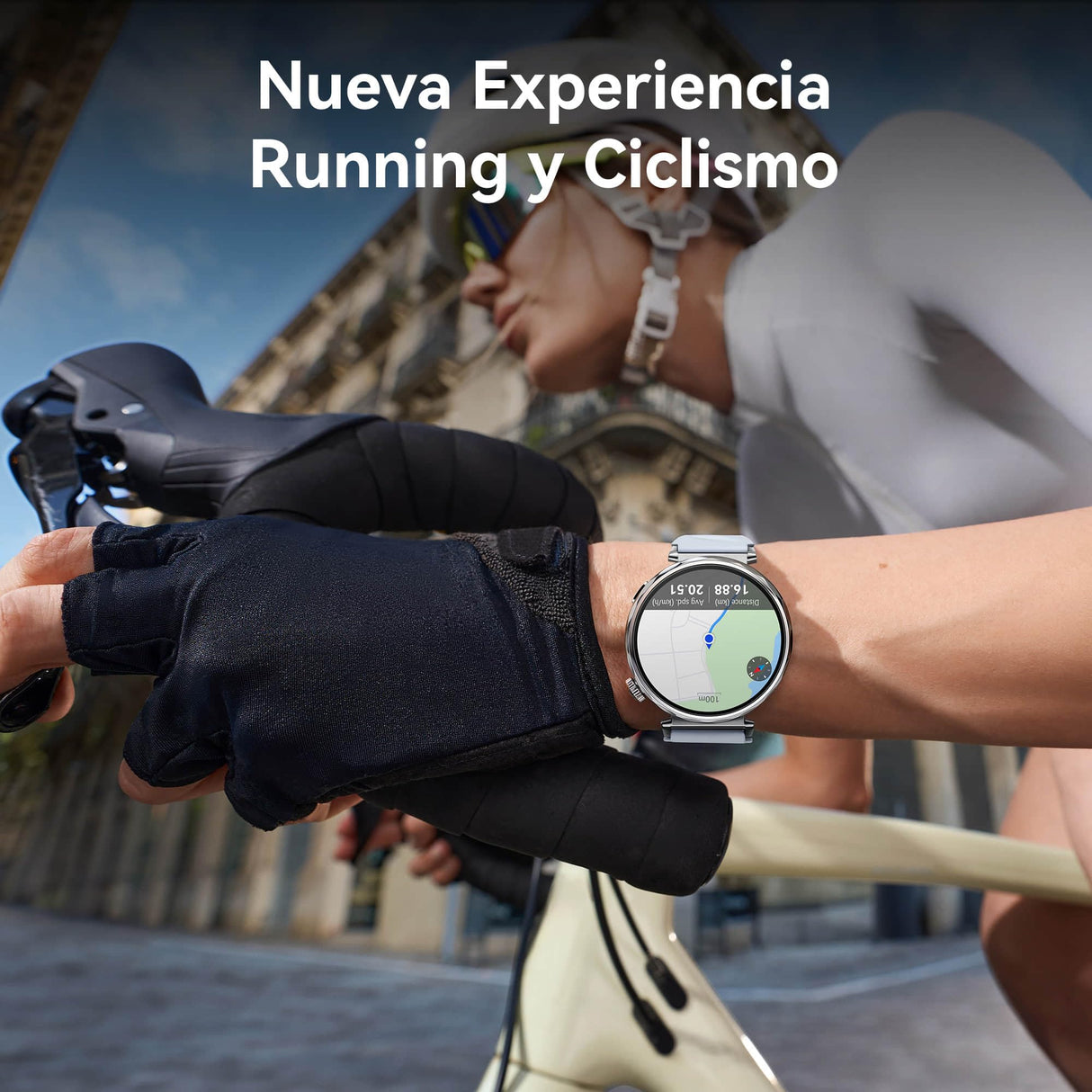 HUAWEI Watch GT 5 41mm Smartwatch, Silueta con Diseño Sofisticado, Nueva Experiencia Running y Ciclismo, Pago NFC, Seguimiento de Salud, 7 Días de Duración de la Batería, iOS & Android, Blanco