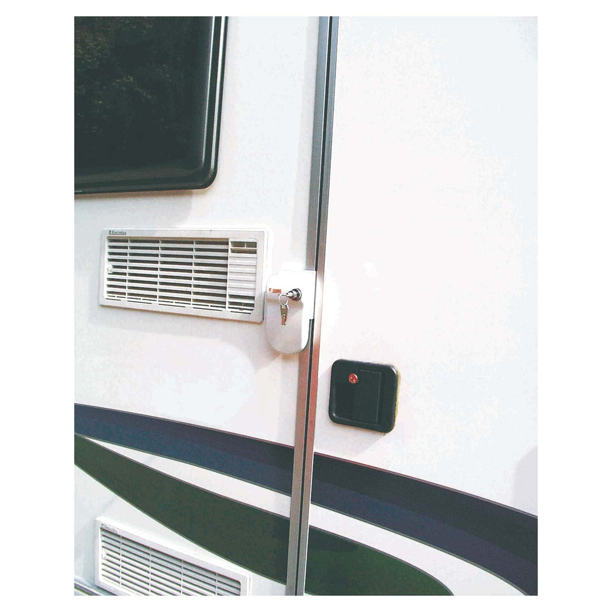 Fiamma - Cerradura Safe Door (3 unidades), color blanco