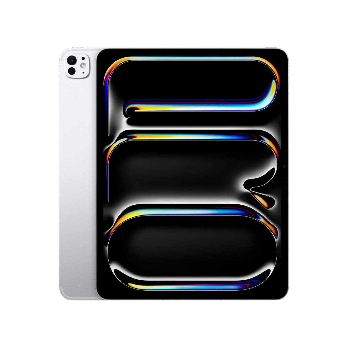 Apple iPad Pro de 13 Pulgadas (M4): Ultra Retina XDR, 1 TB, cámara Frontal de 12 Mpx en Horizontal y Trasera de 12 Mpx, Wi Fi 6E y 5G, Face ID, autonomía de Sol a Sol, Vidrio estándar- Plata