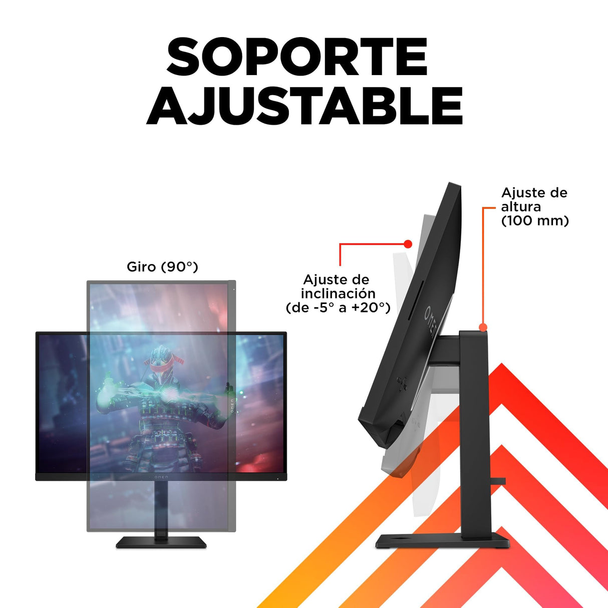 HP OMEN 27k - Monitor Gaming de 27" 4K UHD (3840 x 2160 a 144 Hz, 16:9, 1ms, HDMI, Antirreflejo, AMD FreeSync Premium, Compatible con Consolas, Altavoces) Negro