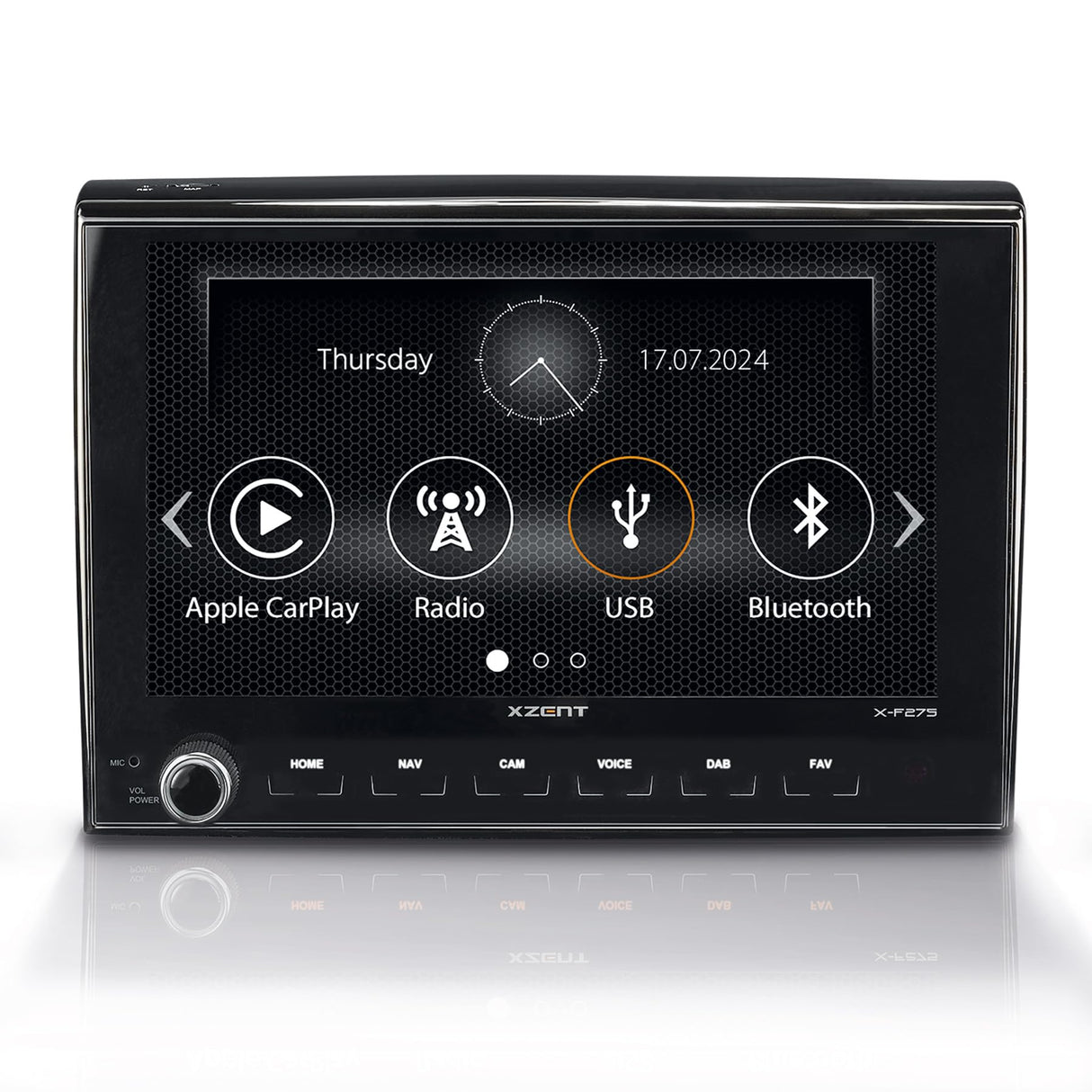 XZENT X-F275 Monitor Infoentretenimiento para Fiat Ducato III; Citroën Jumper II; Peugeot Boxer II